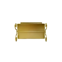 11" Gold Bow-Topped 2-Tier Decorative Metal Tray by Ashland®