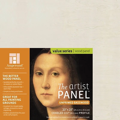 Ampersand™ Art Artist Panel™ Unprimed Basswood