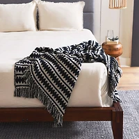 Hello Honey® Striped Cotton Throw Blanket with Fringe