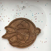 Wonderland Crafts 5.75" Fish Bead Organizer with Transparent Cover