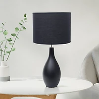 Creekwood Home Essentix 18" Ceramic Dewdrop Table Lamp