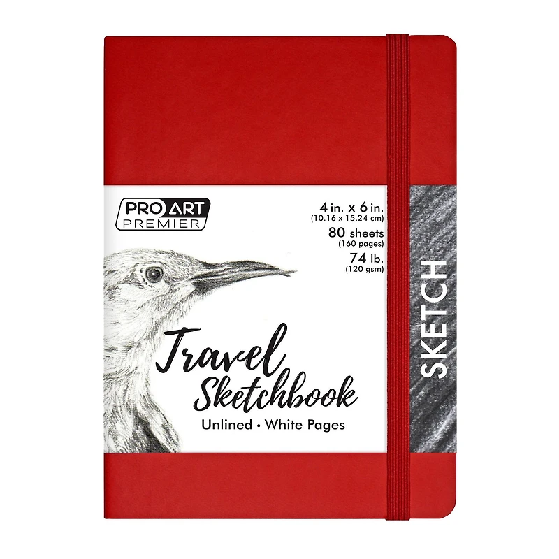 Pro Art® Premier Red Travel Sketchbook