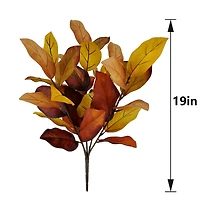 19" Yellow-Orange Magnolia Leaf Bush by Ashland®