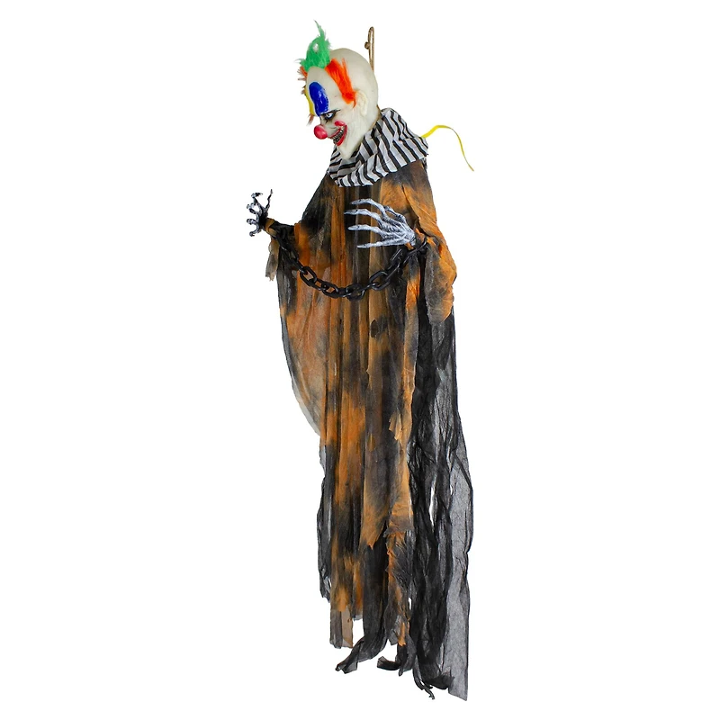 3.5ft. Animated Clown with LED Eyes Halloween Decoration