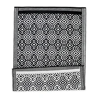 DII® Black Moroccan Rug, 4ft. x 6ft.