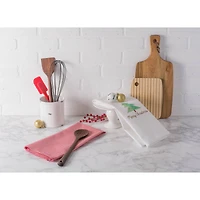 DII® Red Check & White Merry Christmas Dishtowel Set
