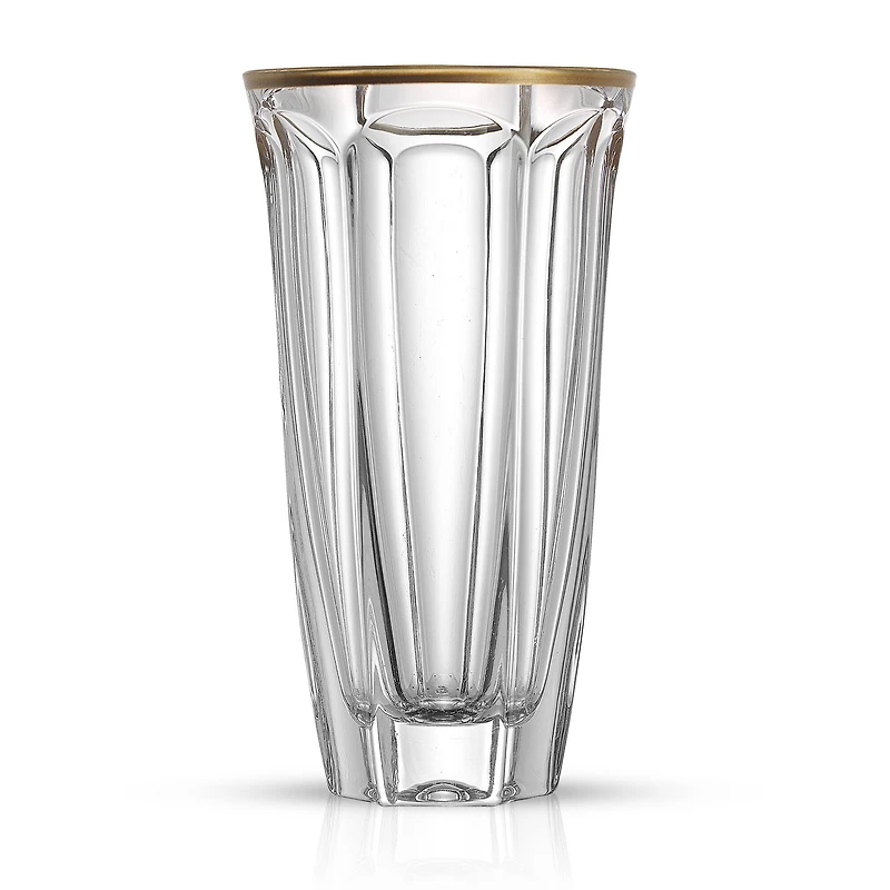 JoyJolt® 8.7oz. Gold Rimmed Windsor Crystal Highball Glasses, 2ct.