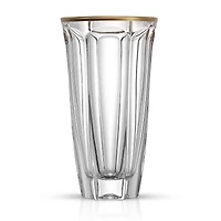 JoyJolt® 8.7oz. Gold Rimmed Windsor Crystal Highball Glasses, 2ct.