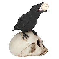 Design Toscano 5.5" All-Seeing Harbinger of Doom Raven & Skull Statue