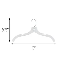 Honey Can Do Clear Plastic Swivel Hangers, 8ct.