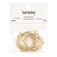 Gold Hexagon Connectors by Bead Landing™