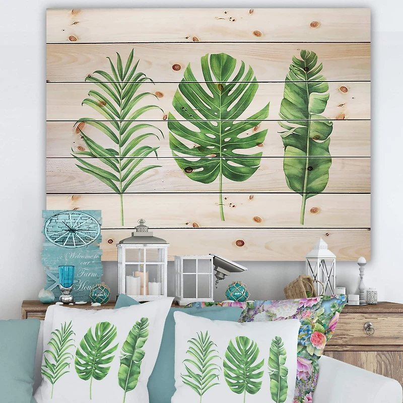 Designart - Tropical Leaf Of Monstera IV