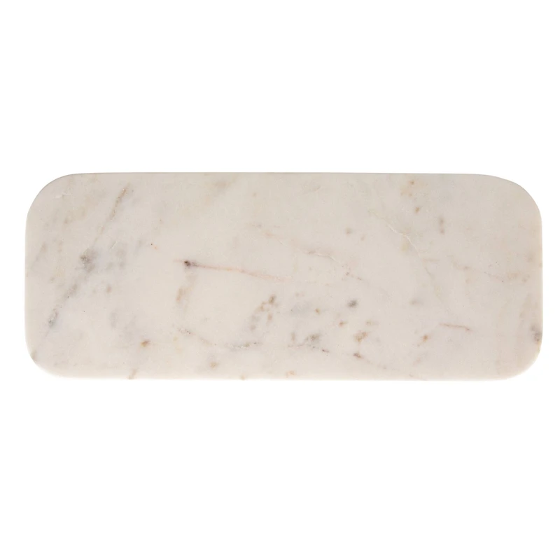 Hello Honey® 15" White Marble Footed Serving Pedestal