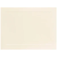 JAM Paper 5" x 7" Ivory Panel Blank Flat Note Cards