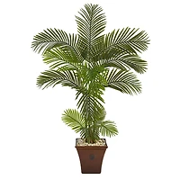 5ft. Areca Palm Tree in Brown Planter