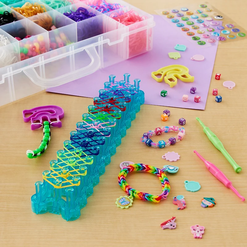 Rainbow Loom® Mega Combo Set™ Loomi-Pals™ & Sticker Pendants Bracelet Making Kit