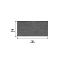 FloorPops Quarry Dark Gray Peel & Stick Floor Tiles