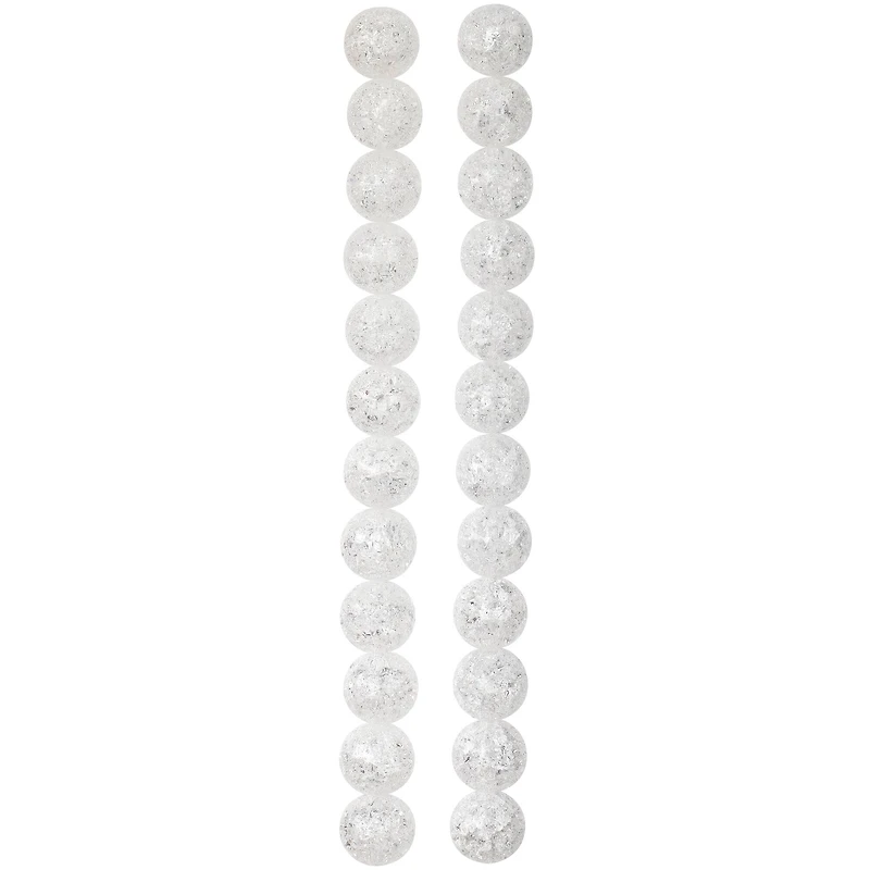 Crystal Quartz Round Beads, 8mm by Bead Landing™