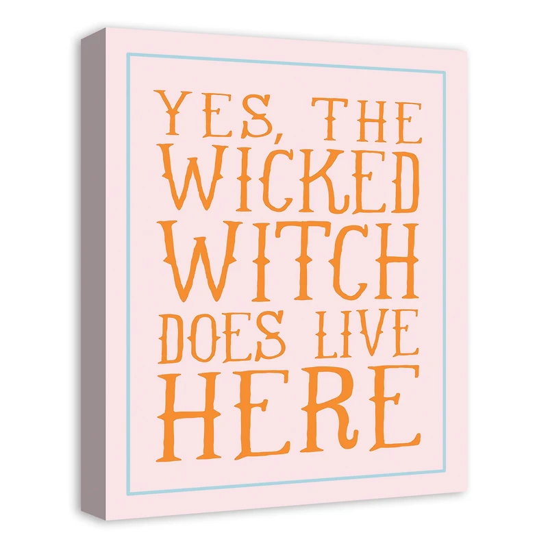 Wicked Witch Canvas Wall Art