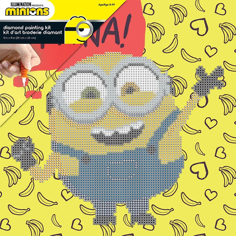 Camelot® Dots Minion Banana Dotz Box Diamond Painting Kit