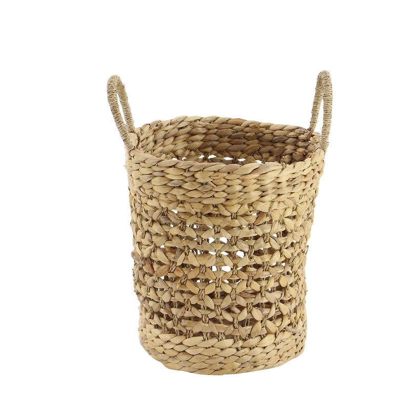 Brown Seagrass Natural Storage Basket Set