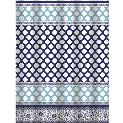 Bath Bliss Lattice Design Shower Curtain