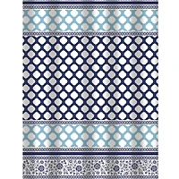 Bath Bliss Lattice Design Shower Curtain