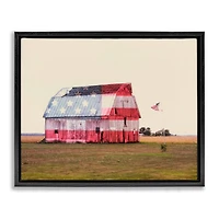 Stupell Industries Americana Farmhouse Barn Floater Framed Art