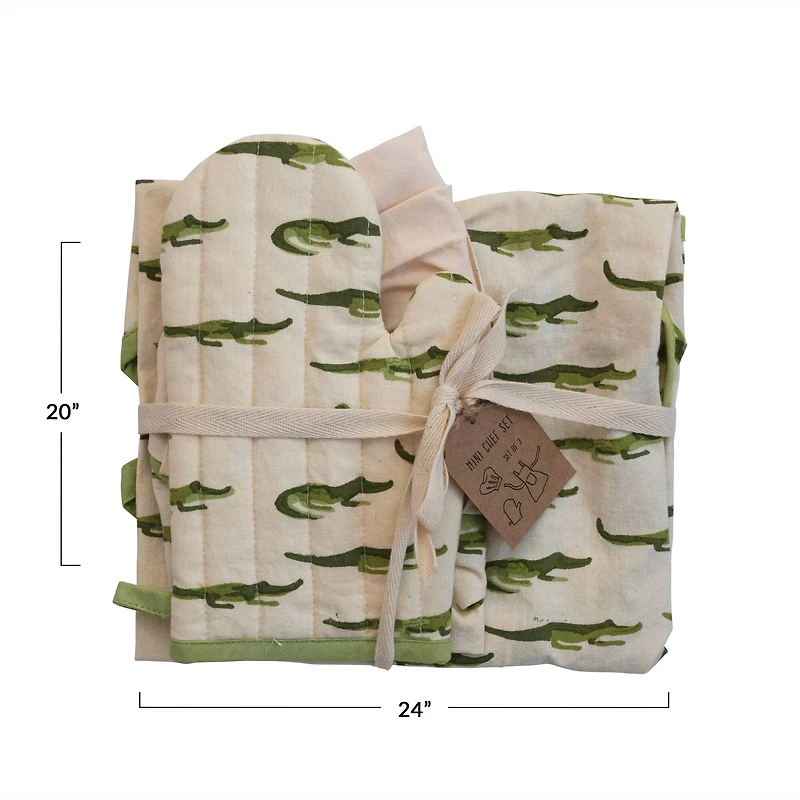 Hello Honey® Alligator Print Cotton Child's Apron