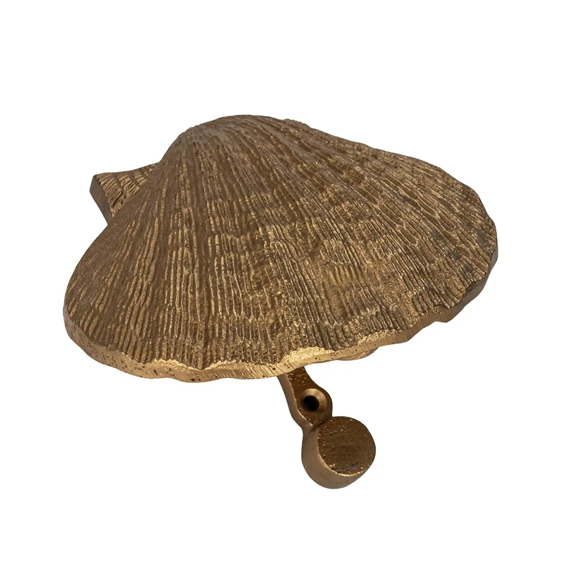Hello Honey® Golden Antique Cast Metal Shell Door Knocker