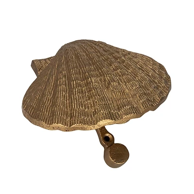 Hello Honey® Golden Antique Cast Metal Shell Door Knocker