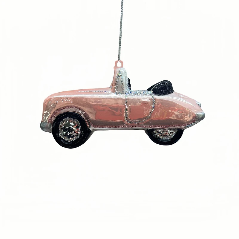 4" Pink Car Glass Ornament by Ashland®