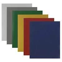 JAM Paper Laid Back Glossy Laminated Two Pocket Folders, 6ct.