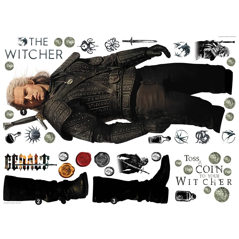 RoomMates The Witcher Geralt Giant Peel & Stick Wall Decals