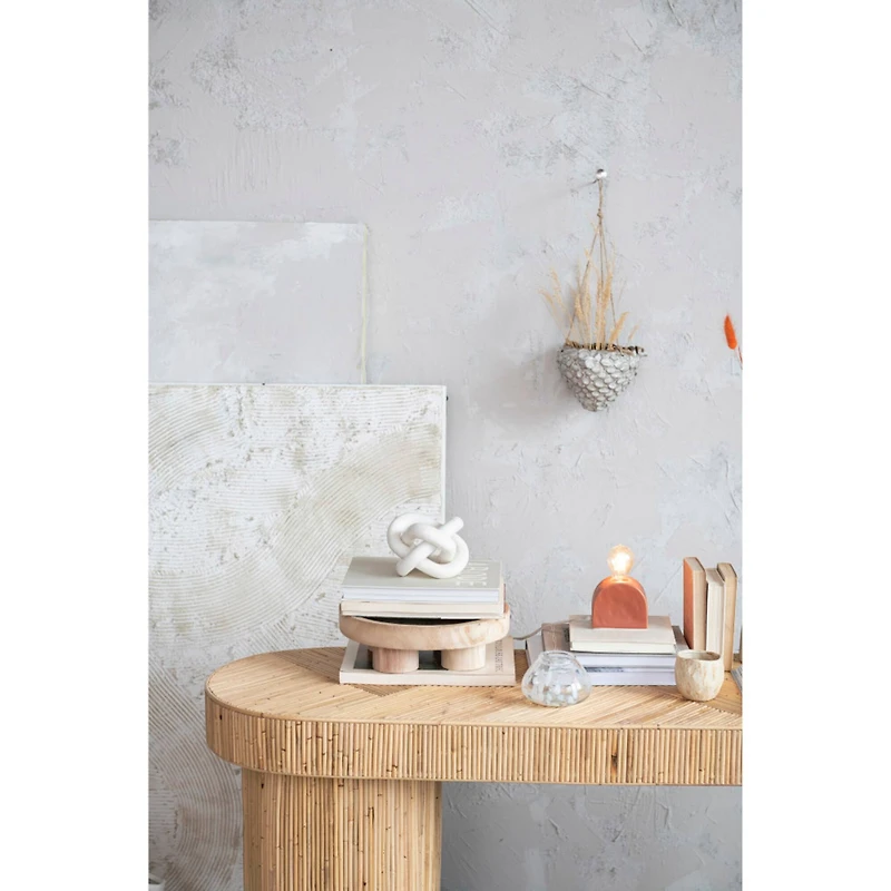 Hello Honey® 6" White Decorative Interlocking Marble Chain with 3 Links