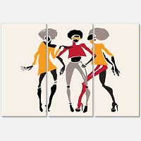 Designart - African American Women Silhouettes II