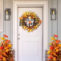 Glitzhome® 24" Metal Home Sweet Home Wall Décor with Changeable Shapes