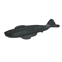 Hello Honey® 14" Antique Gray Aluminum Fish-Shaped Serving Dish