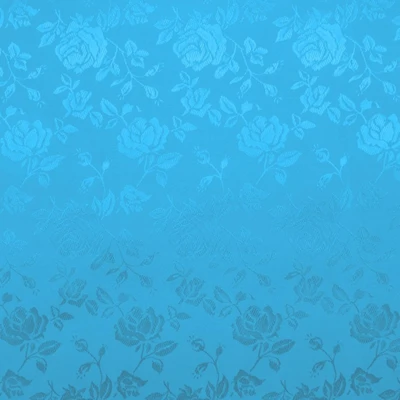 Turquoise Jacquard Satin