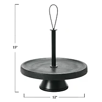 Hello Honey® 15" Black Elegant Modern Tray