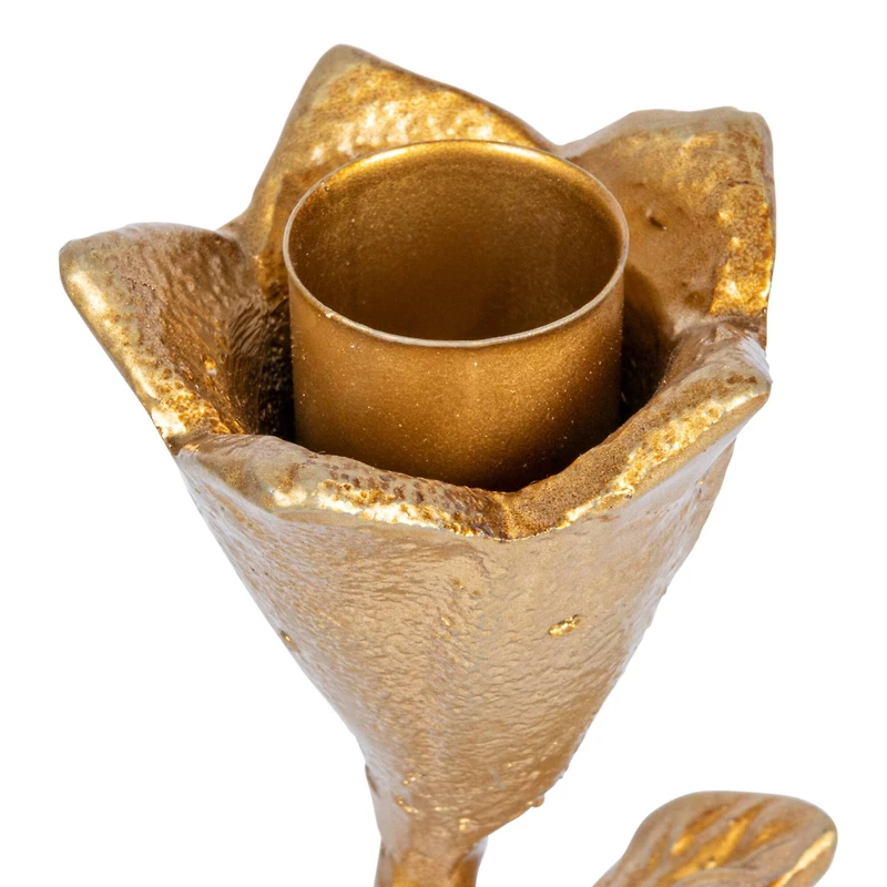 Hello Honey® Gold 10.5" Single Taper Metal Candelabra