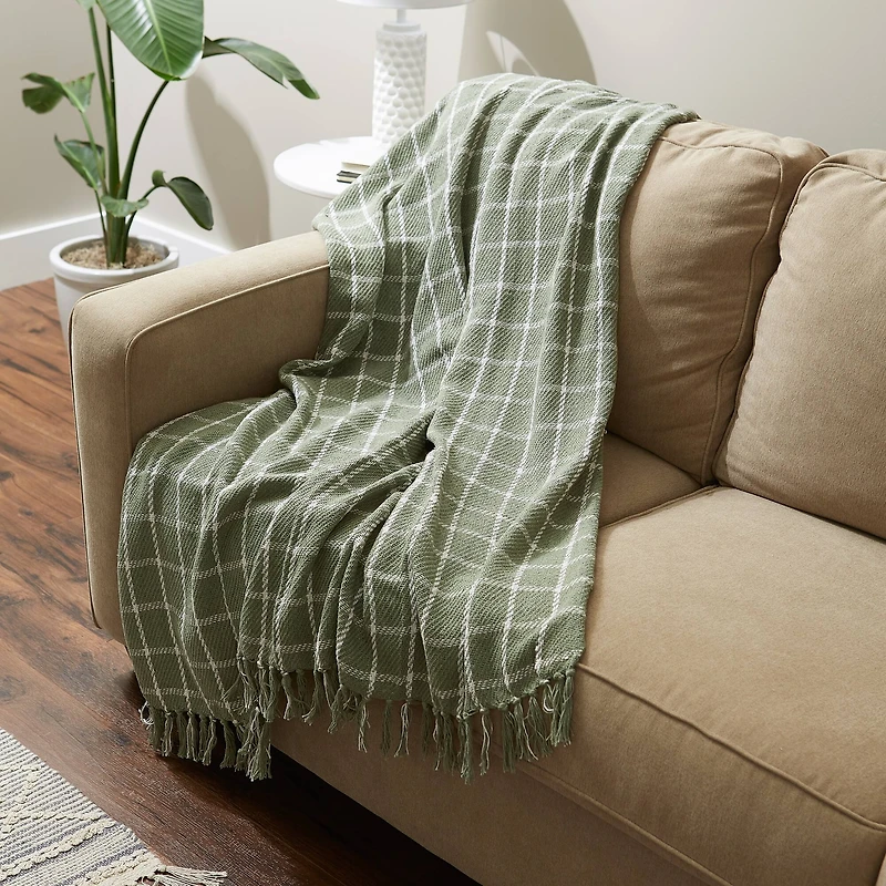 DII® Checked Plaid Throw