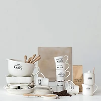 Hello Honey® 12.5" White For Goodness Bakes Stoneware Batter Bowl