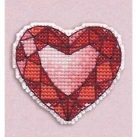 Oven Badge - Heart Cross Stitch Kit