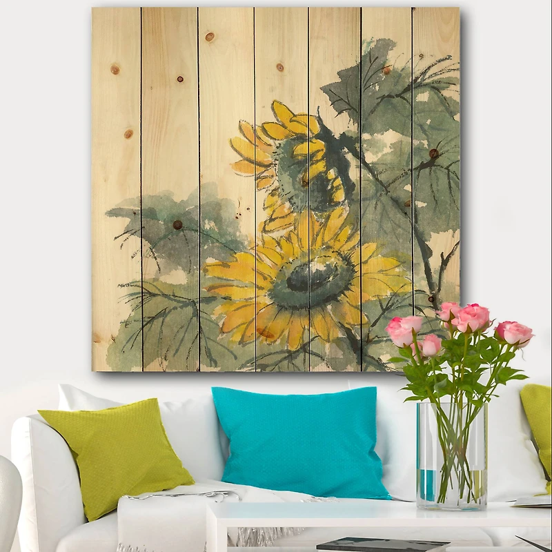 Designart - Tradionnal Sunflower II