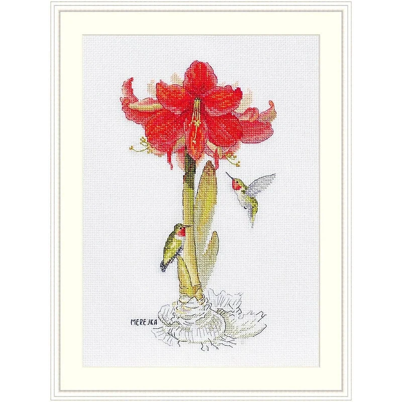 Merejka Amaryllis Counted Cross Stitch Kit