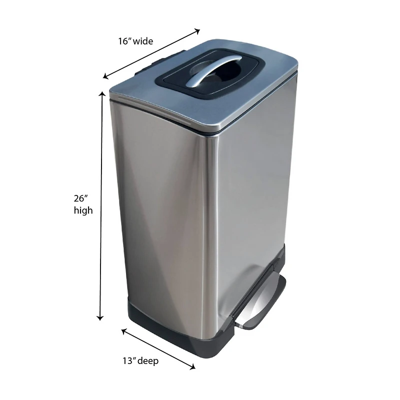 Household Essentials Trash Compactor Trash Can