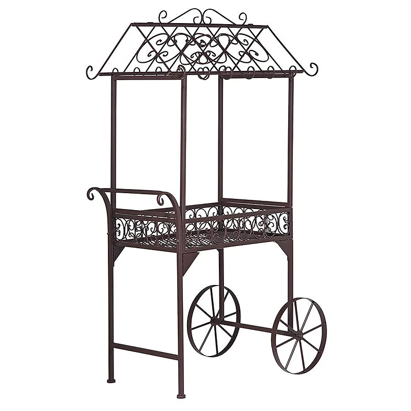Design Toscana 56.5" Jardin a la Francaise Flower Pushcart