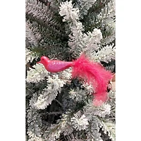 Wizardi 11.81" Feathered Bird Christmas Glass Ornament