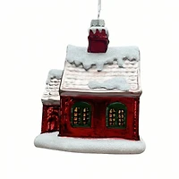 5.25" Winter House Glass Ornament by Ashland®